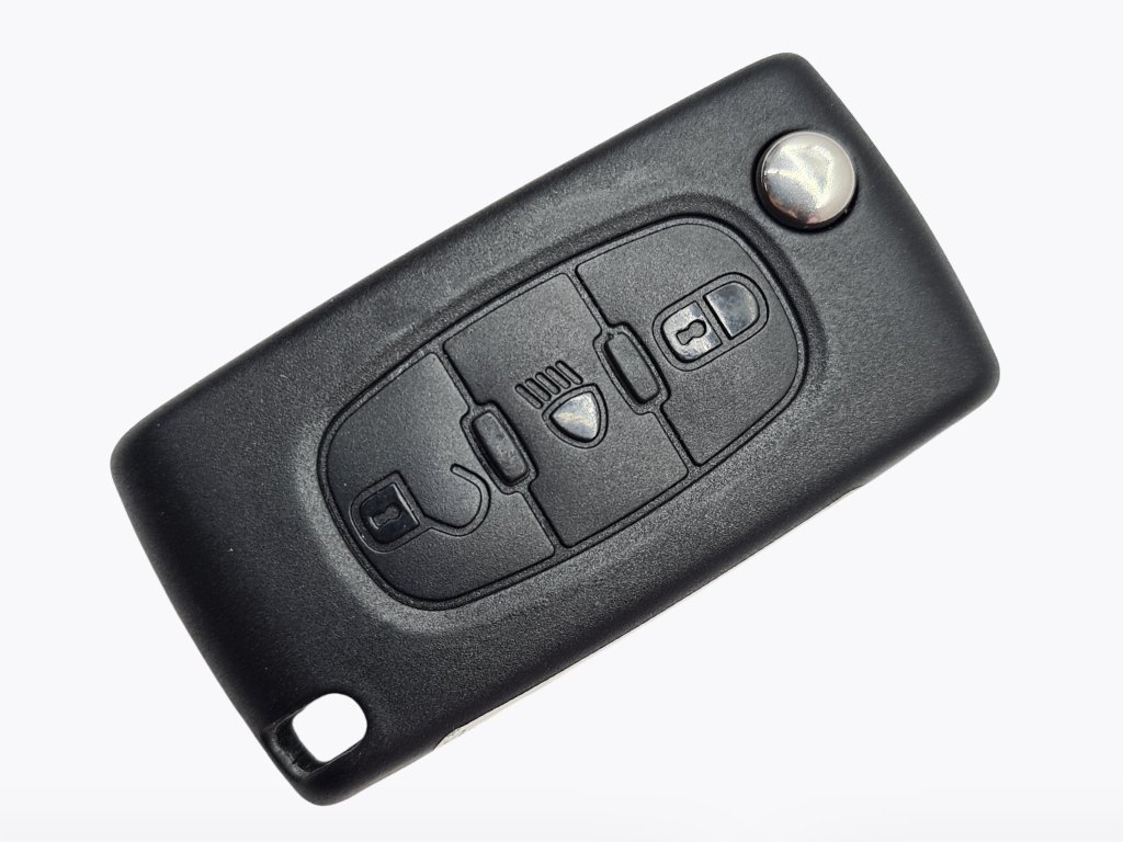 Викидний ключ Citroen C4, C6, 433 Mhz, 662268 Delphi, PCF7941A/ Hitag 2/ ID46, 3 кнопки, лезо VA2, OEM