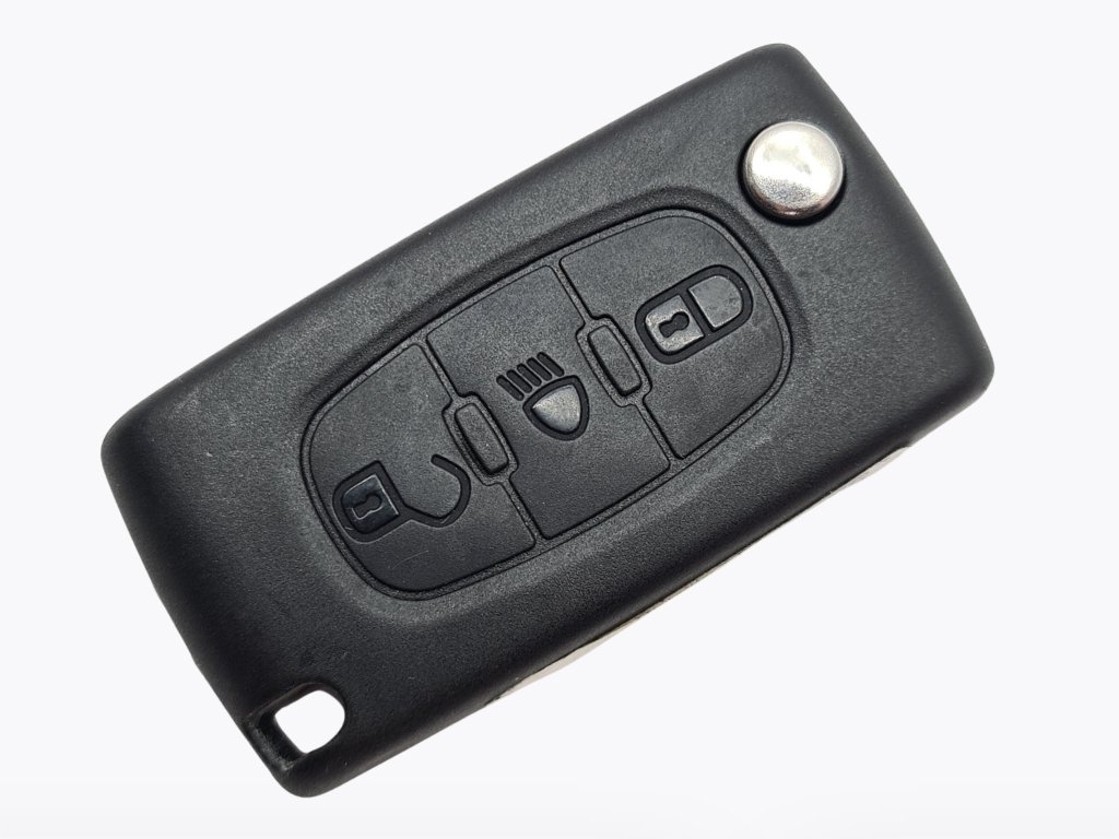 Викидний ключ Citroen C4 Picasso, C4 Grand Picasso, C5, 433 Mhz, 662269 Delphi, PCF7941A/ Hitag 2/ ID46, 3 кнопки, лезо HU83, OEM