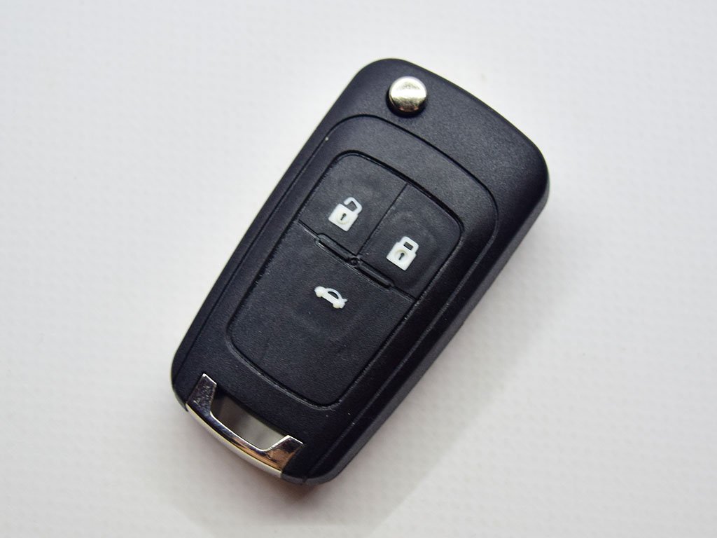 Викидний ключ Chevrolet Cruze, Orlando, 433 Mhz, PCF7941E/ Hitag 2/ ID46, 3 кнопки, лезо HU100