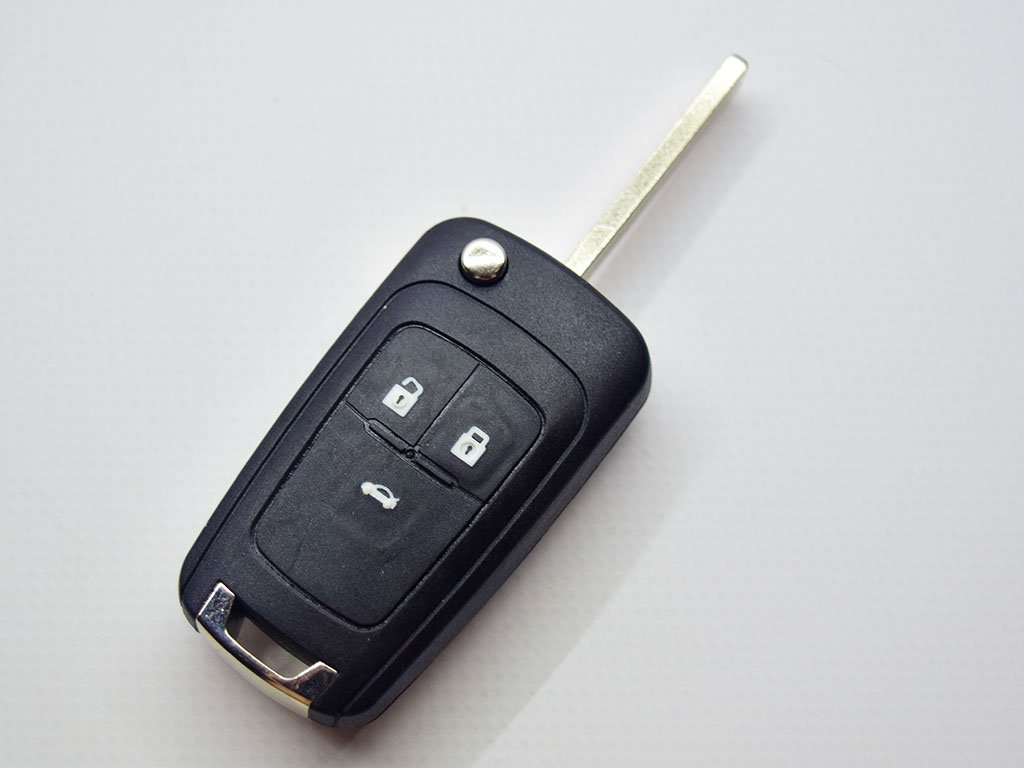 Викидний ключ Chevrolet Cruze, Orlando, 433 Mhz, PCF7941E/ Hitag 2/ ID46, 3 кнопки, лезо HU100 — изображение 3