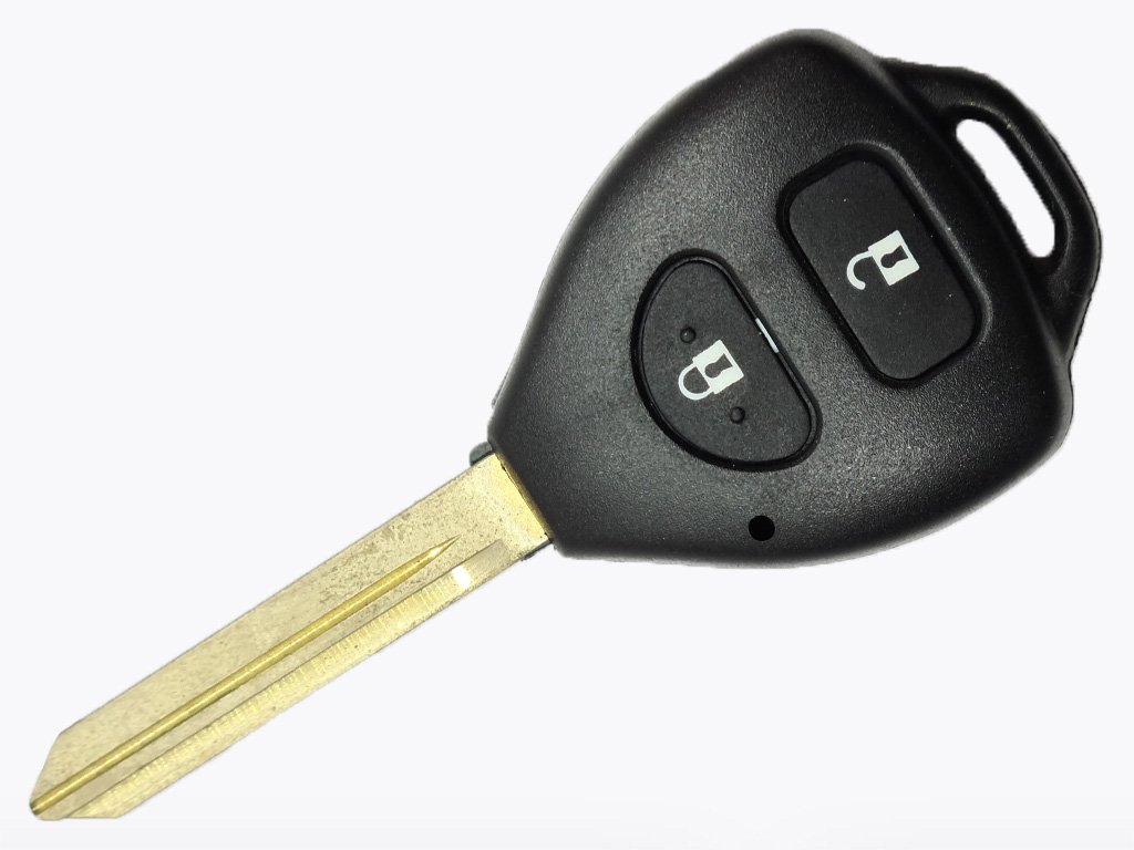 Корпус ключа Toyota, 2 кнопки, лезо TOY47, лого