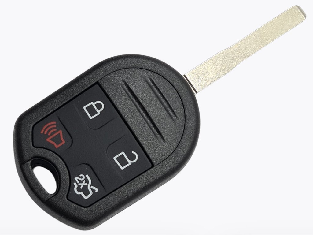 Корпус ключа Ford Fiesta, 3+1 кнопки, лезо HU101