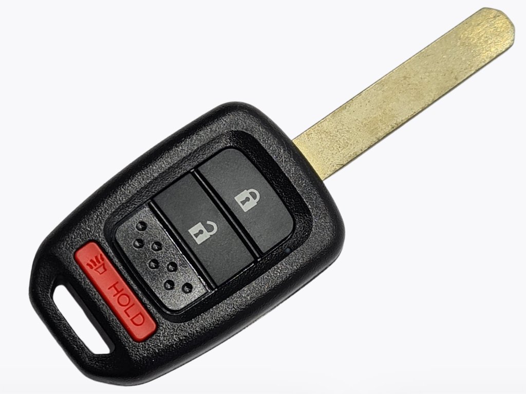 Корпус ключа Honda Civic, Fit та інші, 2+1 кнопки, лезо HON66, лого