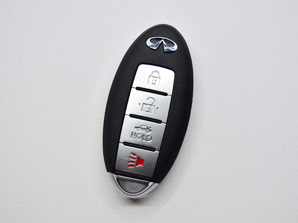 Смарт ключ Infiniti Q60, G35, Європа, 434 Mhz, 5WK49671, PCF7952A/ Hitag 2/ ID46, 3+1 кнопки