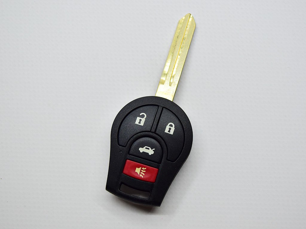 Ключ Nissan 350Z, Versa, Sentra та інші, 315 Mhz, CWTWB1U751, PCF7936A/ Hitag 2/ ID46, 3+1 кнопки, лезо NSN14