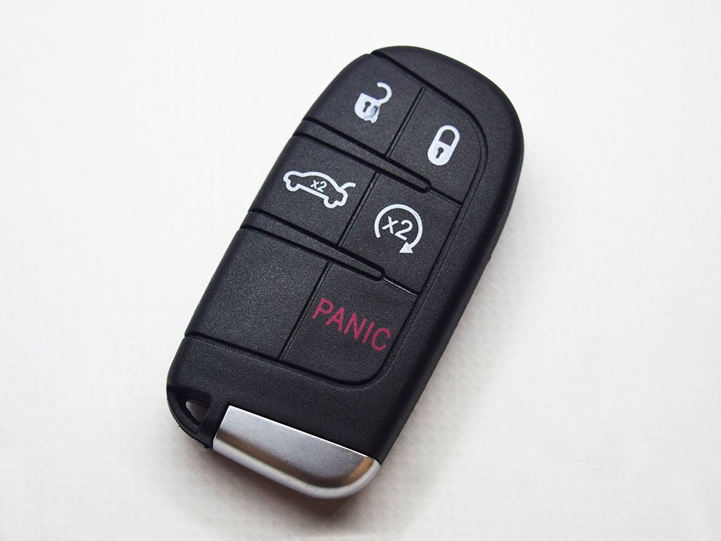 Смарт ключ Dodge Dart, Charger, Challenger, Chrysler 300, 433 Mhz, M3N-40821302, PCF7953A/ Hitag 2/ ID46, 4+1 кнопки