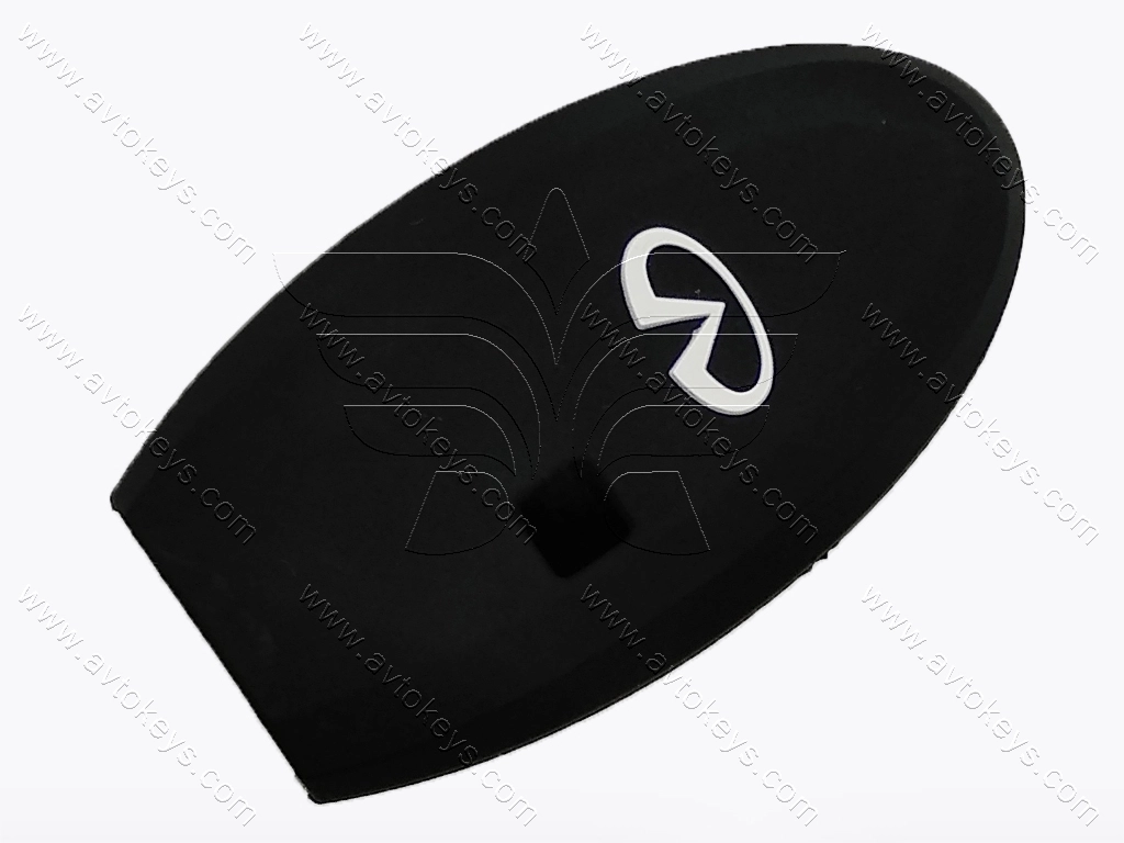 Силіконовий чорний чохол для смарт ключа Infinity, 3+1 кнопки, тип 1 — изображение 2