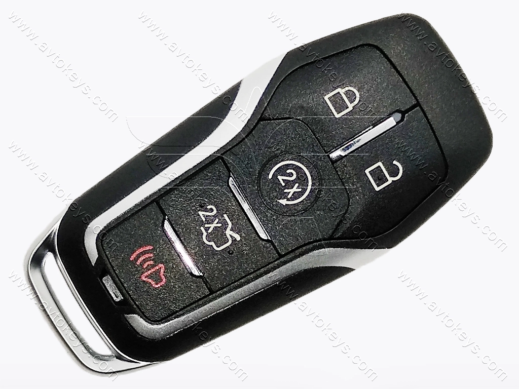 Корпус смарт ключа Ford Fusion, Explorer, Edge, F-150, 4+1 кнопки, лого