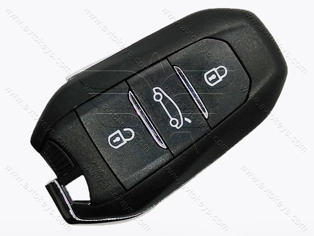 Корпус смарт ключа Citroen DS4, DS5, 3 кнопки