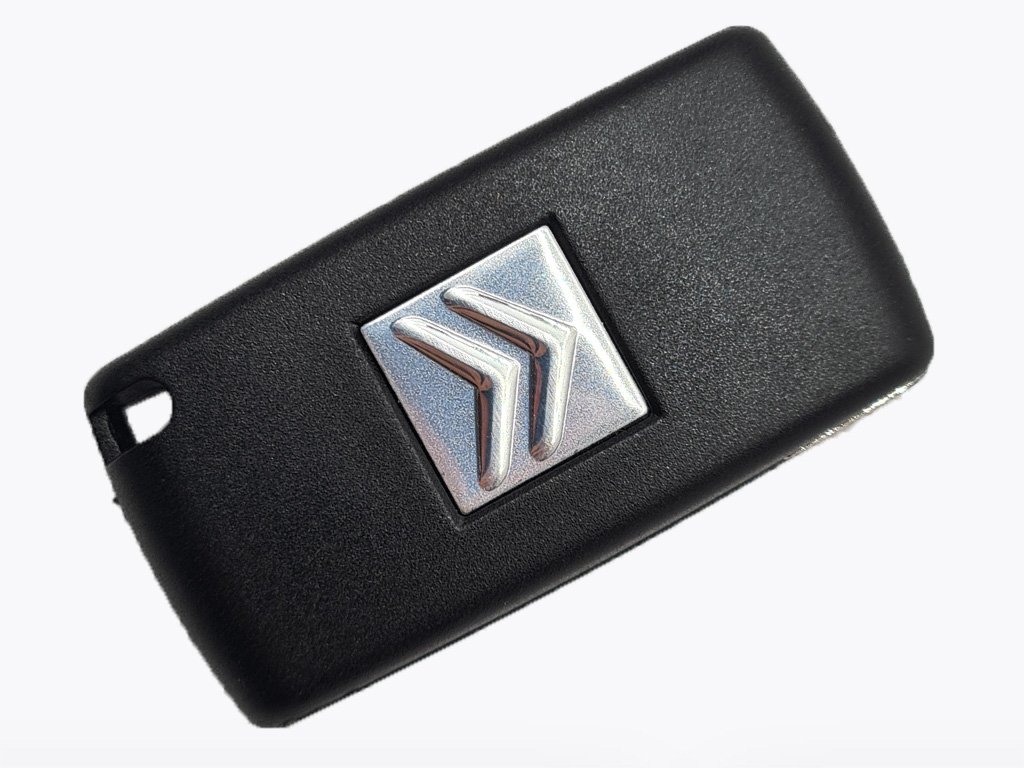Корпус викидного ключа Citroen/Peugeot, 4 кнопки, без місця під батарейку, лезо HU83 — изображение 3