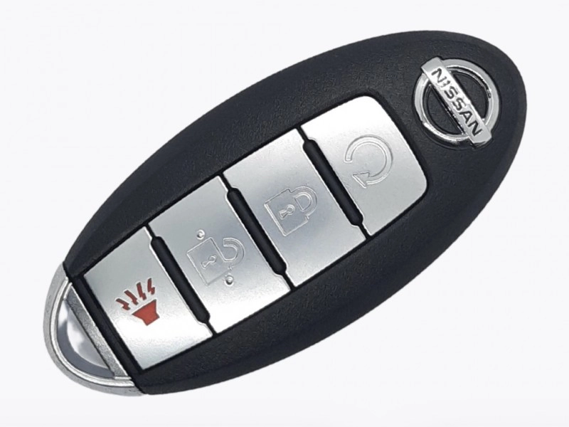 Смарт ключ Nissan Rogue 17-18, Америка, 433 Mhz, KR5S180144106, PCF7953M/ Hitag Aes/ ID4A, 3+1 кнопки, OEM