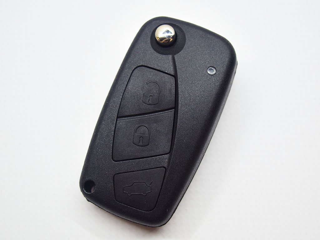 Викидний ключ Fiat Panda, 433 Mhz, PCF7941A/ Hitag 2/ ID46, 3 кнопки, лезо SIP22