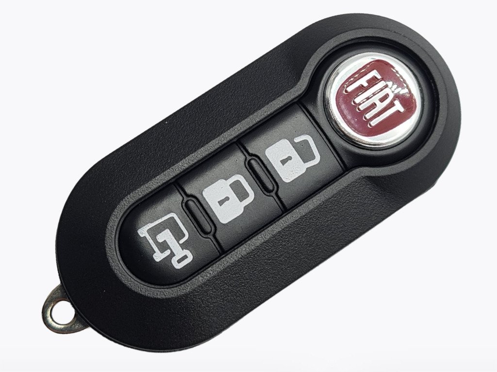 Корпус викидного ключа Fiat, 3 кнопки, лезо SIP22, тип 2, білі кнопки