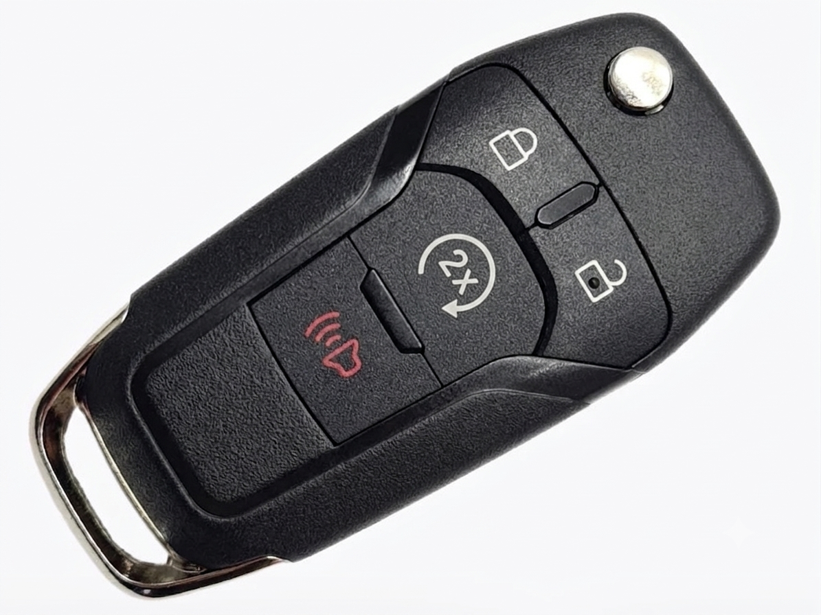 Корпус викидного ключа Ford F-150/F-250/F-350/F-450/F-550, Ranger, Raptor, 3+1 кнопки, лезо HU101