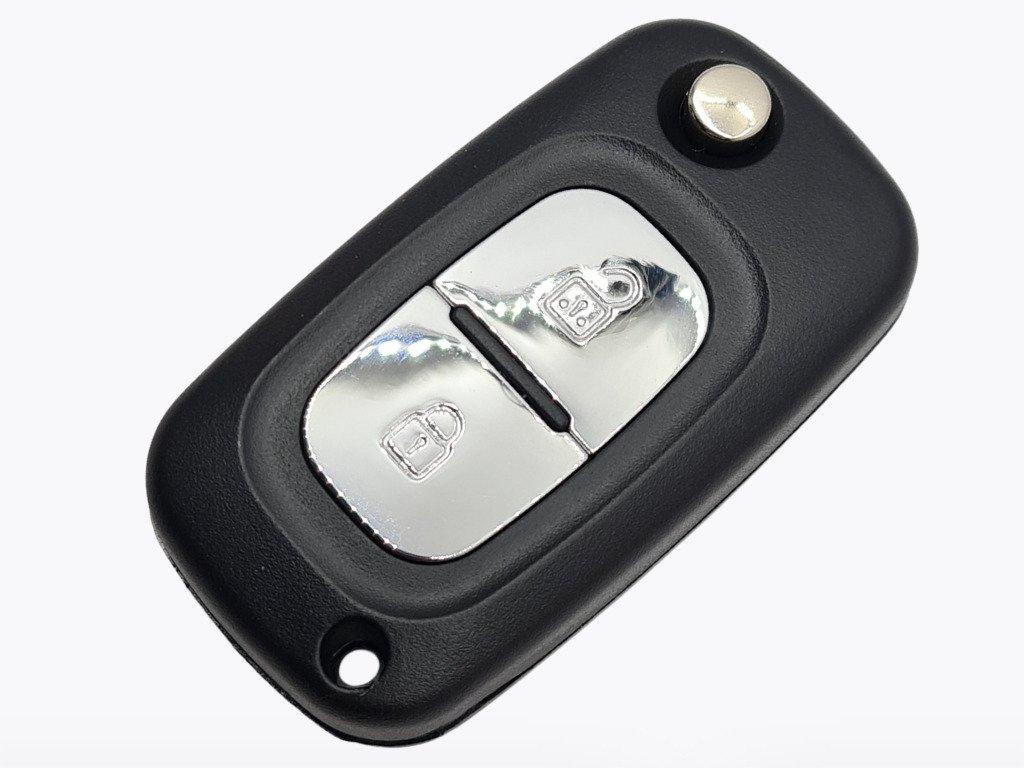 Корпус викидного ключа Renault Clio 4, Twingo, 2 кнопки, лезо VA2, без лого