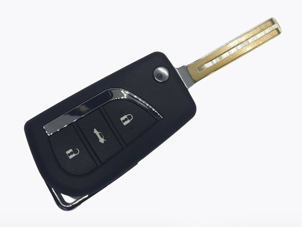 Корпус викидного ключа Toyota, 3 кнопки, з місцем під батарейку 2016, лезо TOY48 — изображение 2