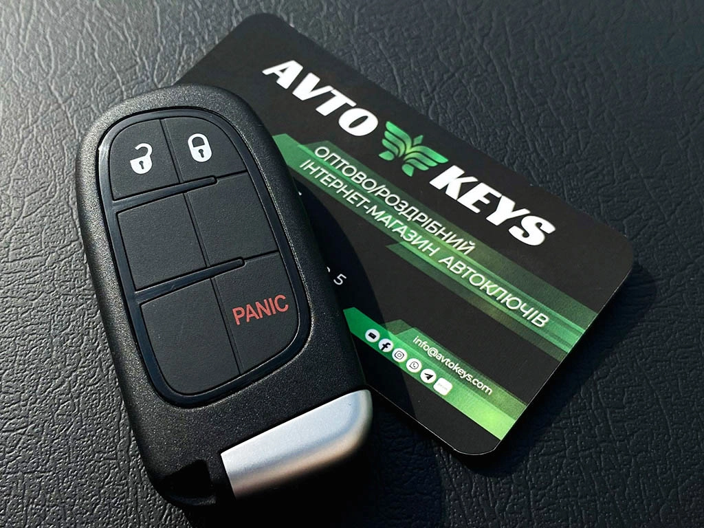 Смарт ключ Jeep Cherokee, 433Mhz, GQ4-54T, PCF7953M/ Hitag Aes/ ID4A, 2+1 кнопки