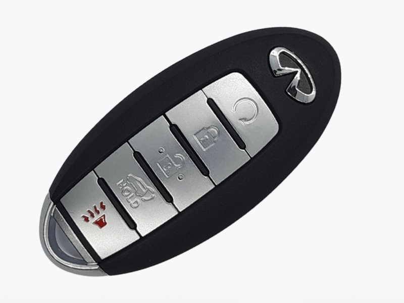 Смарт ключ Infiniti Q50, Q60, 433 Mhz, KR5S180144014, PCF7953M/ Hitag Aes/ ID4A, 4+1 кнопки, OEM