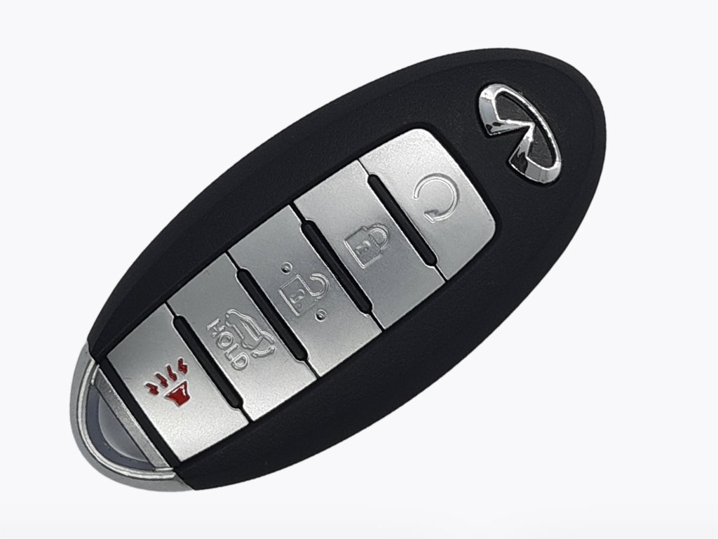 Смарт ключ Infiniti QX56, QX80, 433 Mhz, CWTWB1G744, PCF7952A/ Hitag 2/ ID46, 4+1 кнопки