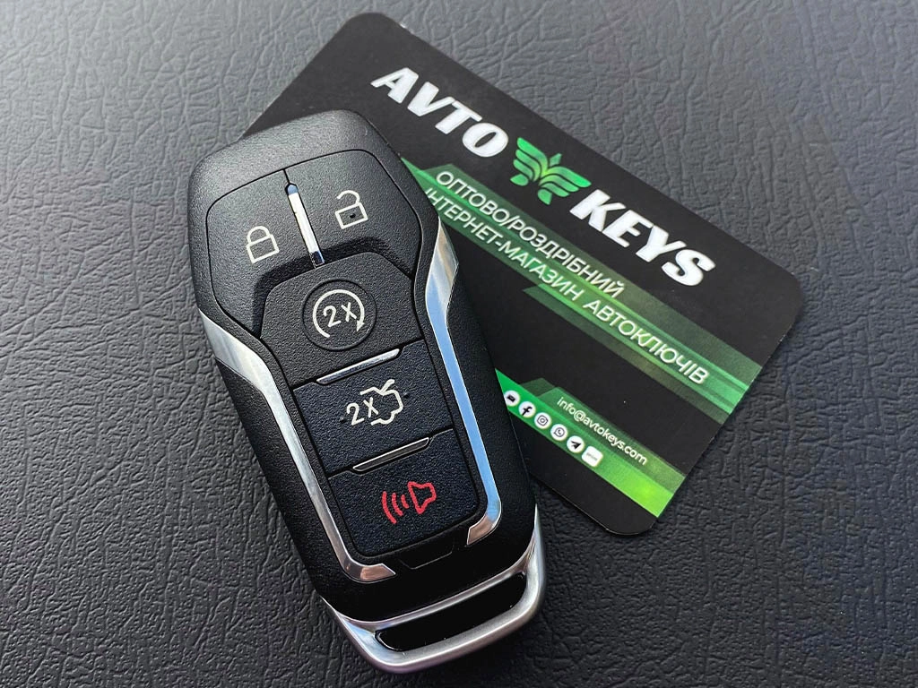 Смарт ключ Ford Fusion, Edge, Explorer, Mustang, Lincoln MKC, MKX, MKZ, Nautilus, 902 Mhz, A2C31243300, PCF7953/ Hitag Pro, 4+1 кнопки