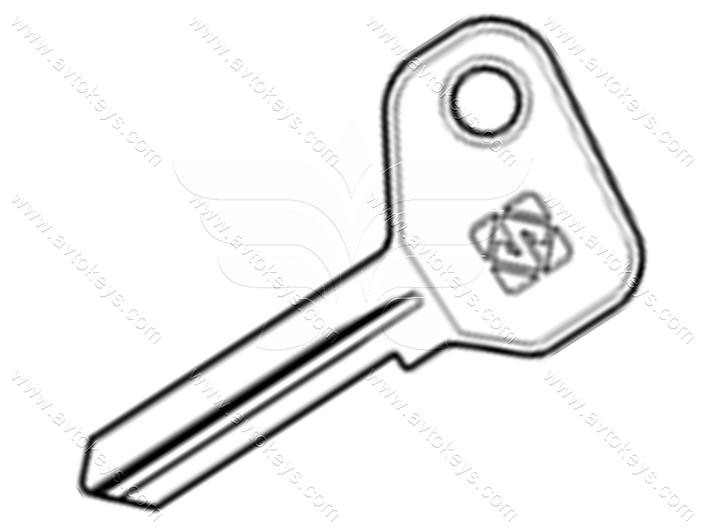 Заготовка ключа AF7B Silca