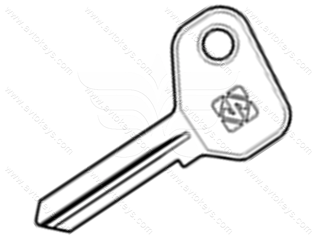 Заготовка ключа AF7D Silca