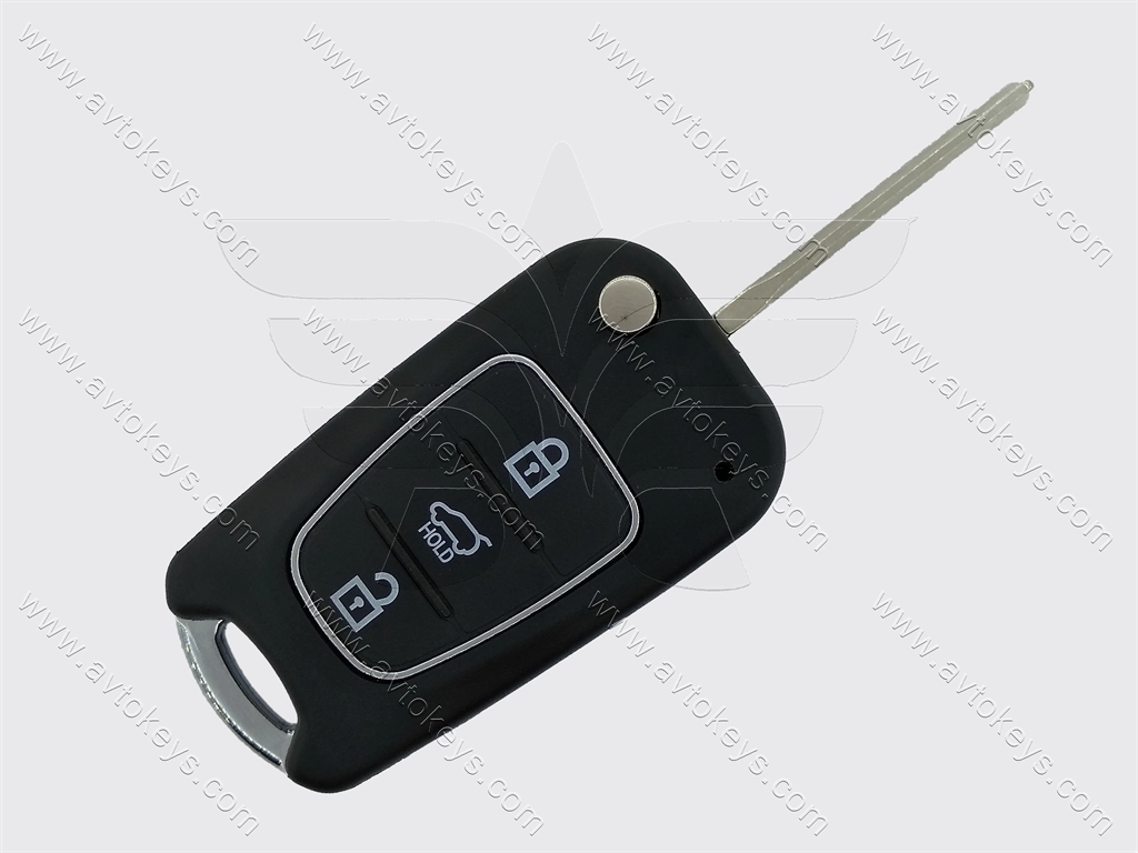 Корпус викидного ключа Hyundai/Kia, 3 кнопки, лезо TOY48