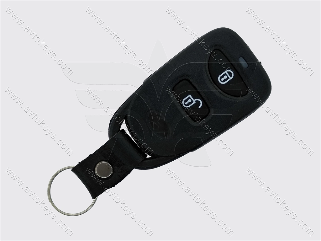 Корпус пульта Hyundai Santa Fe, Tucson, Terracan, 2 кнопки, без кріплення під батарейку