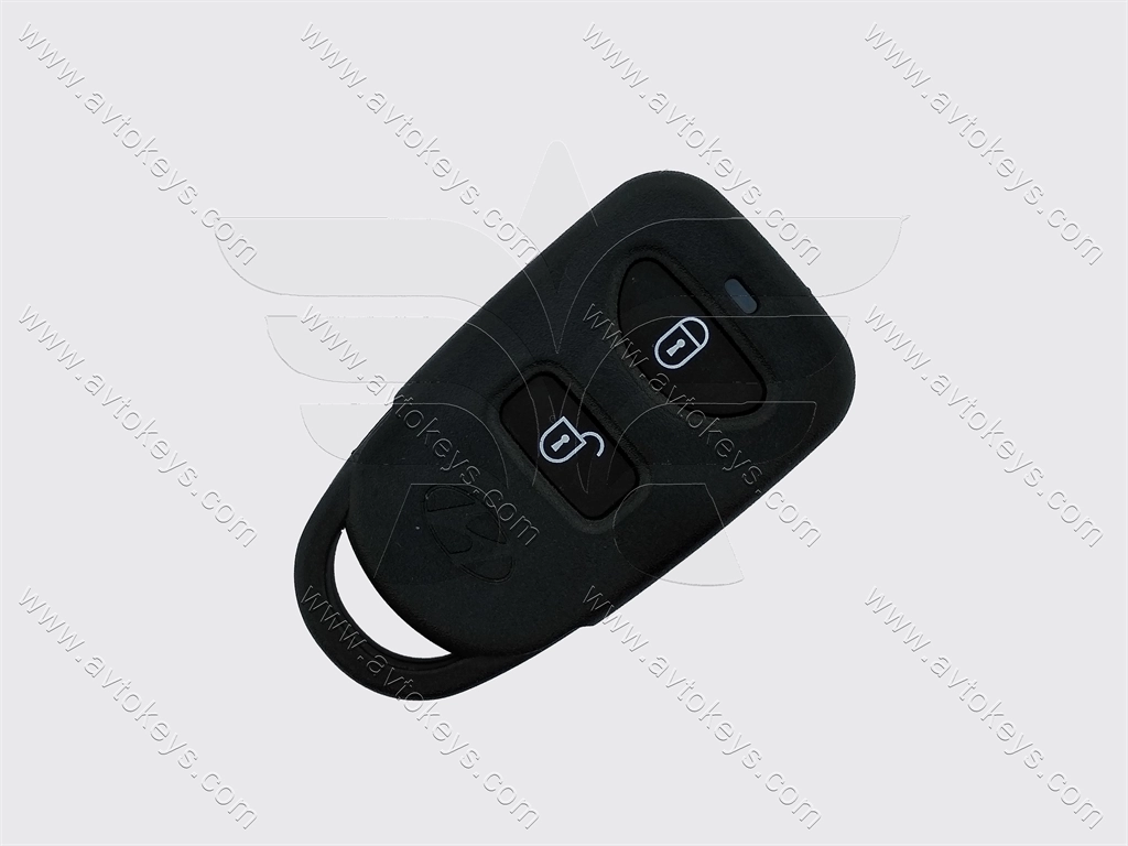 Корпус пульта Hyundai Santa Fe, Tucson, Terracan, 2+1 кнопки, без кріплення для батарейки
