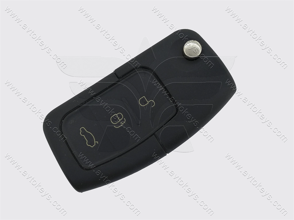 Корпус викидного ключа Ford Fiesta, Focus та інші, 3 кнопки, лезо HU101 - Зображення 4