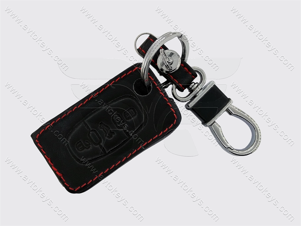 Шкіряний чохол для викидного ключа Citroen, Peugeot, 3 кнопки