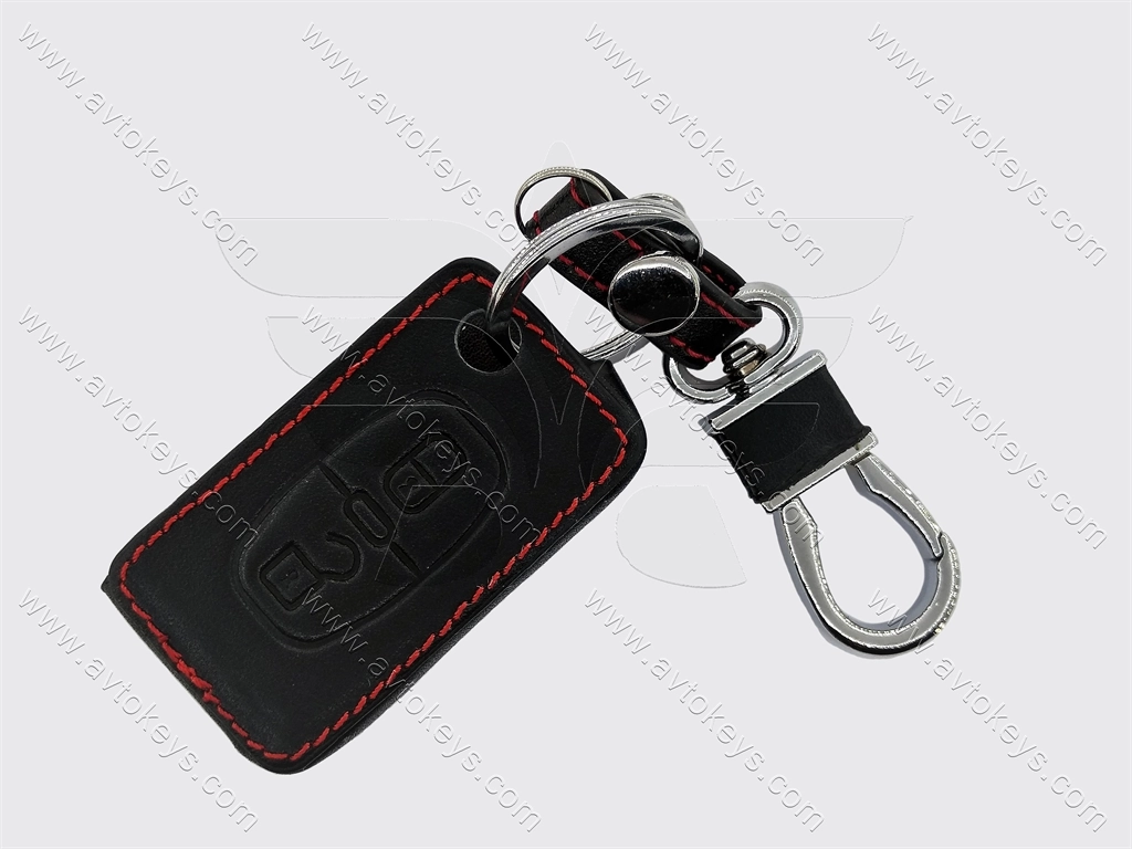 Шкіряний чохол для викидного ключа Peugeot, Citroen, 2 кнопки