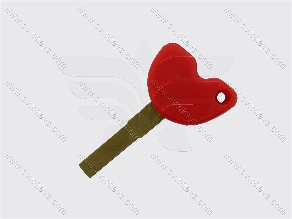 Корпус ключа з місцем під чіп Piaggio Beverly, MP3 та інші, лезо SIP22