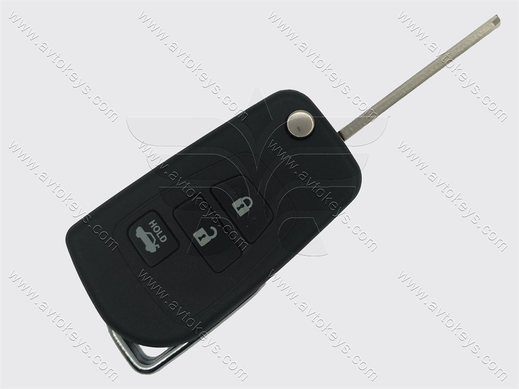 Корпус викидного ключа Toyota, 3 кнопки, лезо TOY43, під переробку