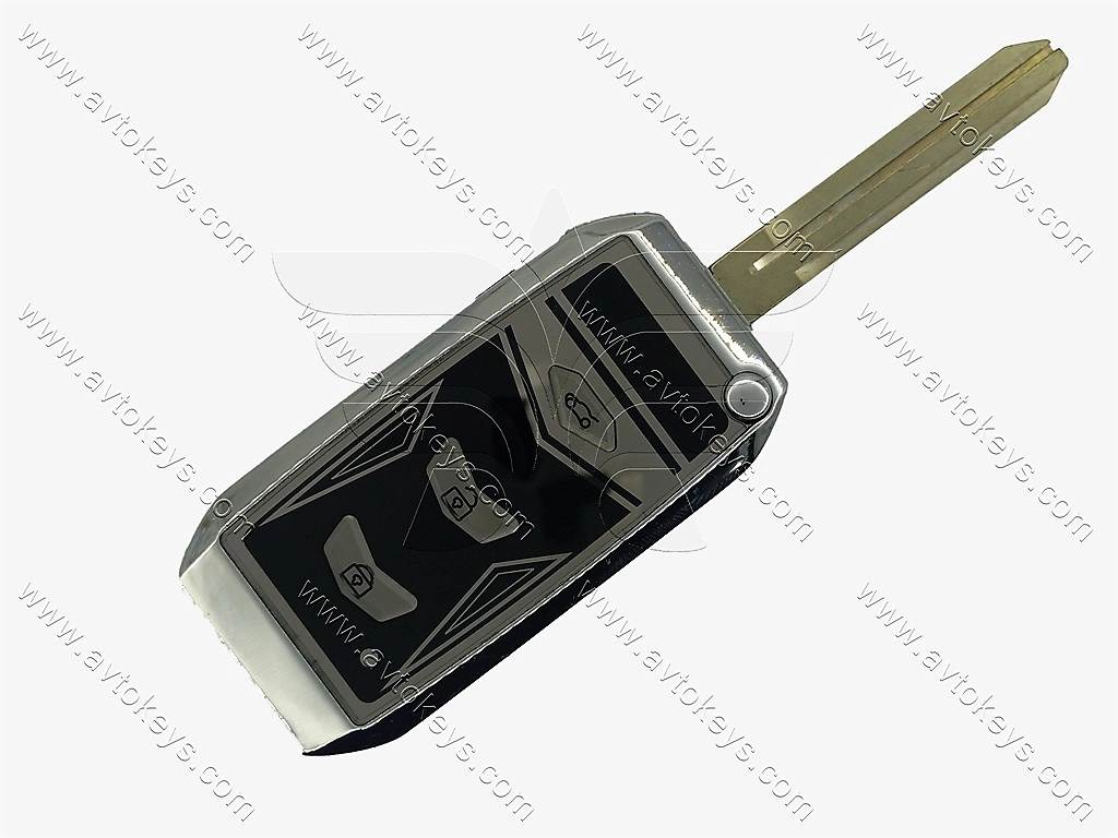 Корпус викидного ключа Toyota, 3 кнопки, лезо TOY43