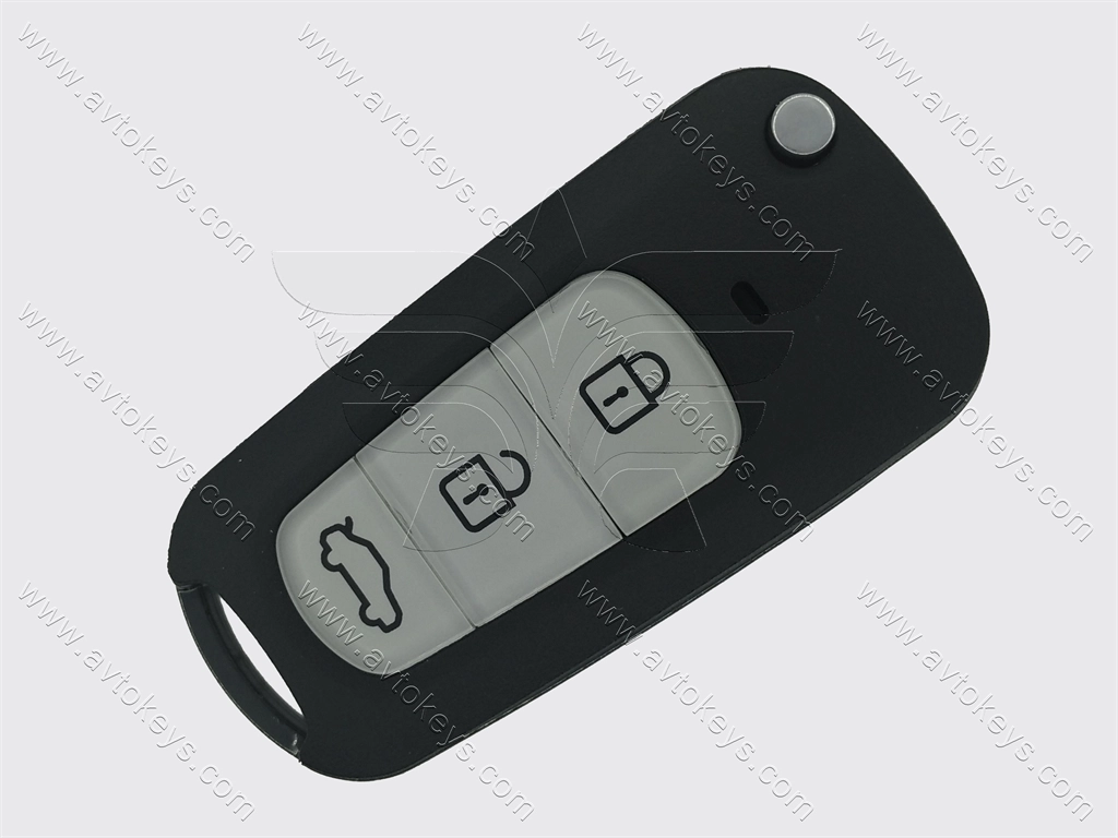 Корпус викидного ключа Toyota Highlander, 3 кнопки, лезо TOY43, під переробку - Зображення 4