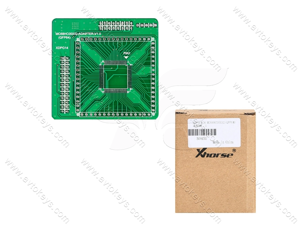 Адаптер MC68HC05X32 (QFP64) для програматора VVDI PROG, Xhorse — изображение 5