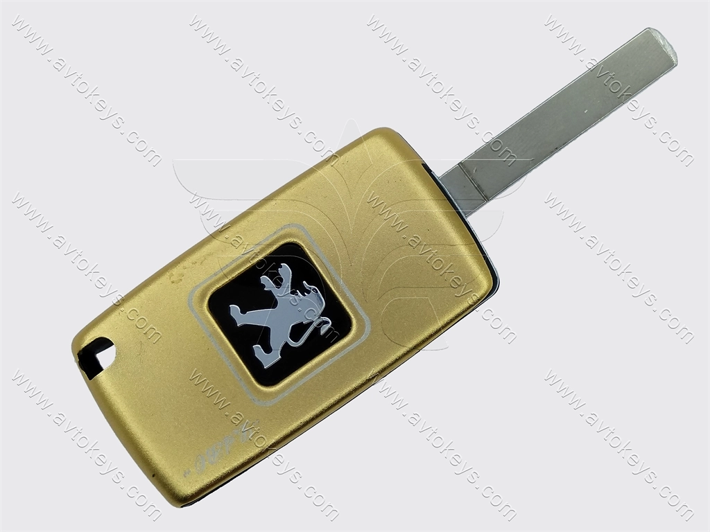 Корпус викидного ключа Peugeot 3 кнопки, без місця під батарейку, лезо VA2 — изображение 4