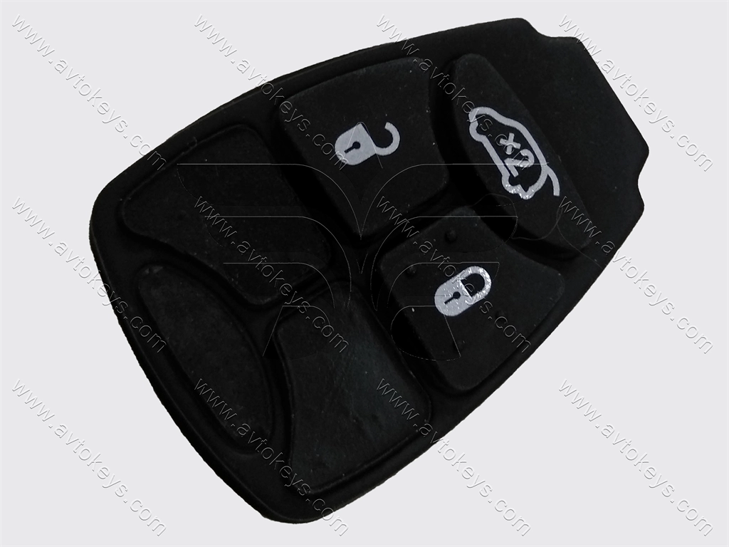 Chrysler/Doodge/Jeep кнопки (гумові) для ключа, 3 кнопки, тип 2