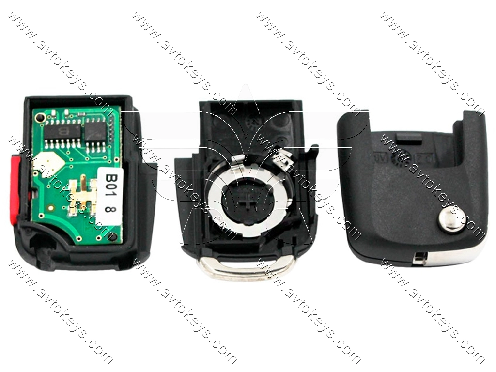 Універсальний ключ B01-3+1, для програматора KD, KEYDIY - Зображення 3