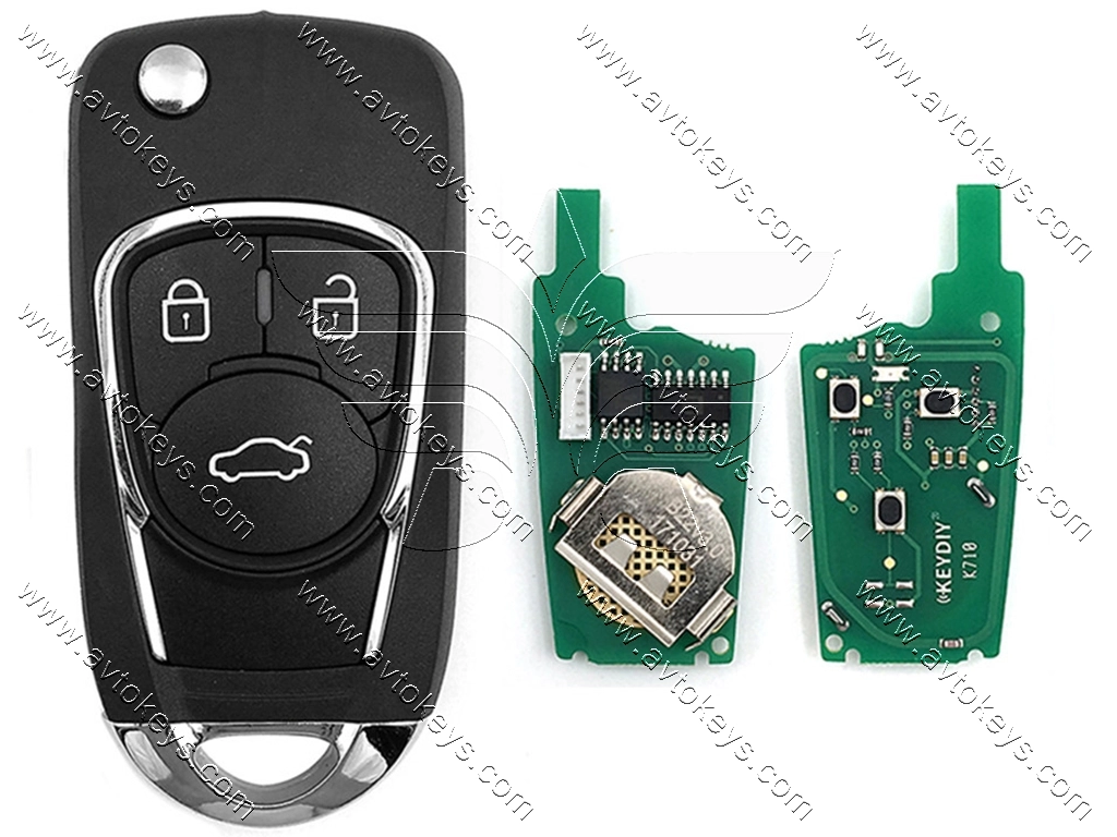 Універсальний ключ B22-3, для програматора KD, KEYDIY — изображение 3