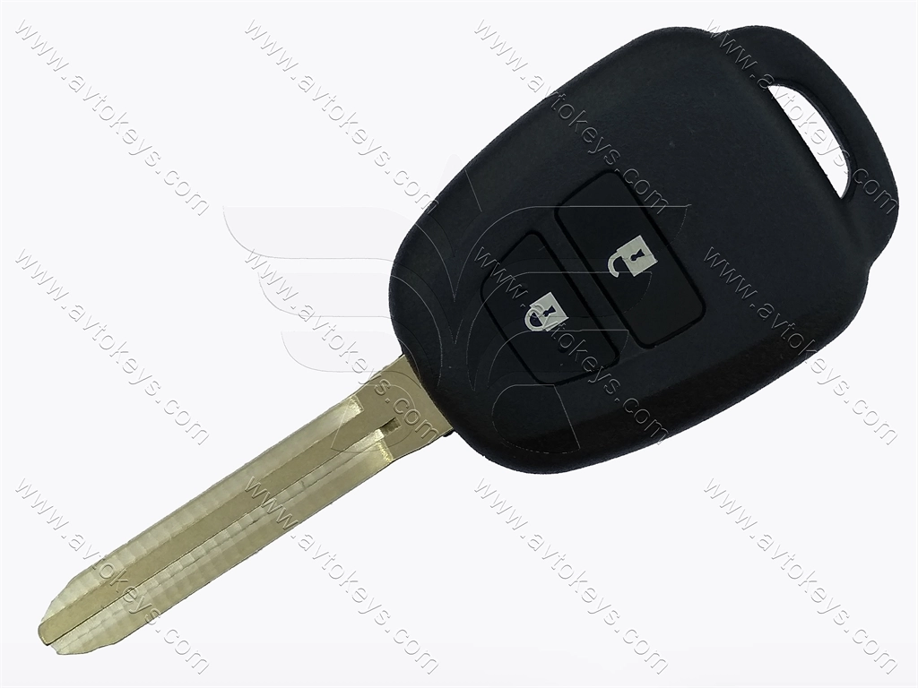 Корпус ключа Toyota Hilux, 2 кнопки, лезо TOY43