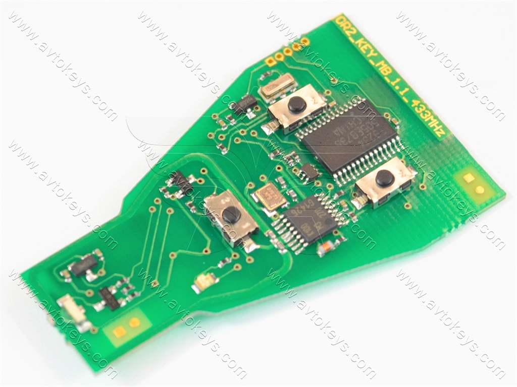 Універсальний ключ TA13, PCB for Mercedes, інфрачервоний, 433 Mhz, ABRITES