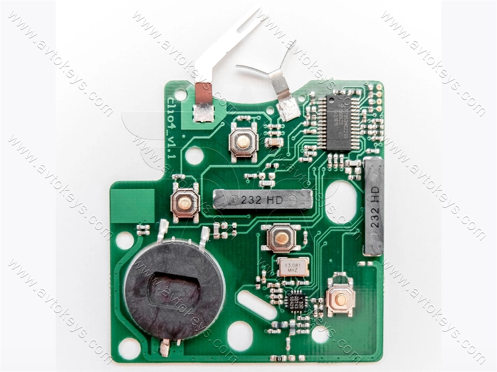 Універсальний ключ TA28, PCB for Clio 4 and Captur, KEYLESS, ABRITES