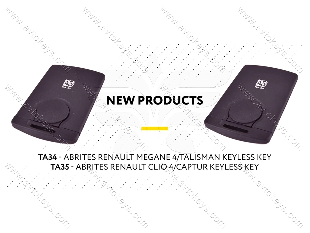 Універсальний ключ TA34, Renault Megane IV/Talisman, KEYLESS, ABRITES - Зображення 2