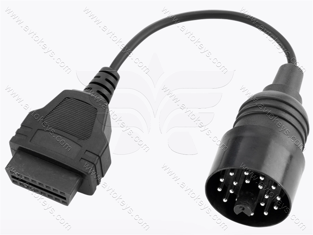 Кабель CB002, 20 pins round diagnostic connector for BMW для програматора AVDI, ABRITES - Зображення 2