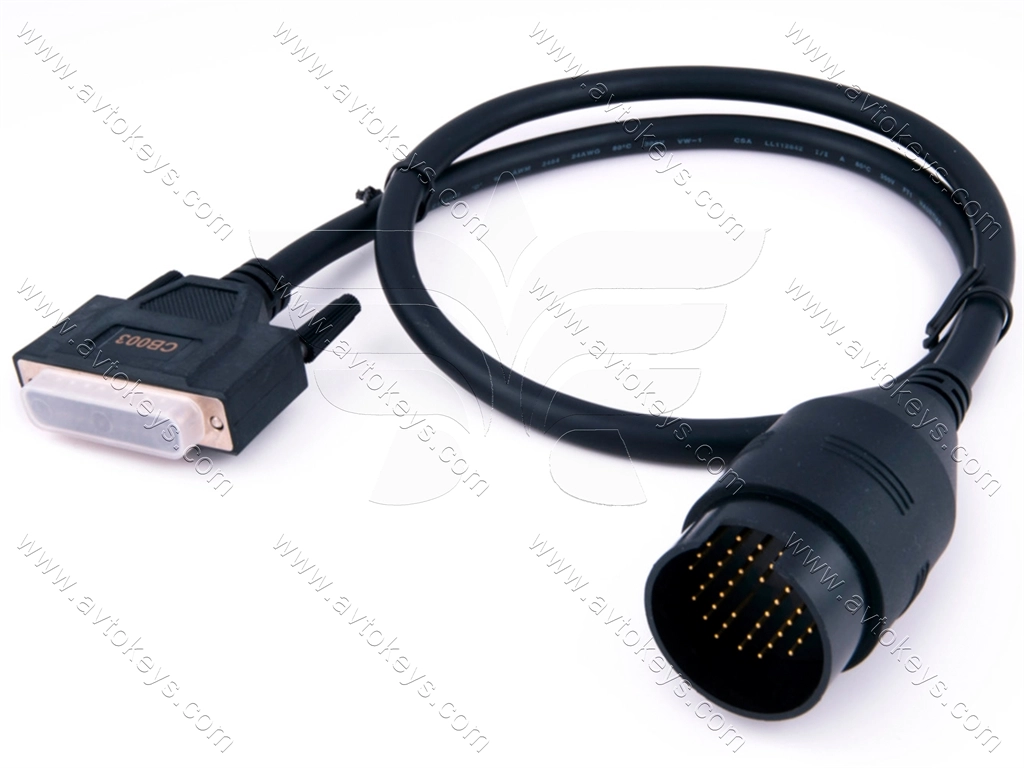 Кабель CB003, 38 pins round diagnostic connector for MB для програматора AVDI, ABRITES