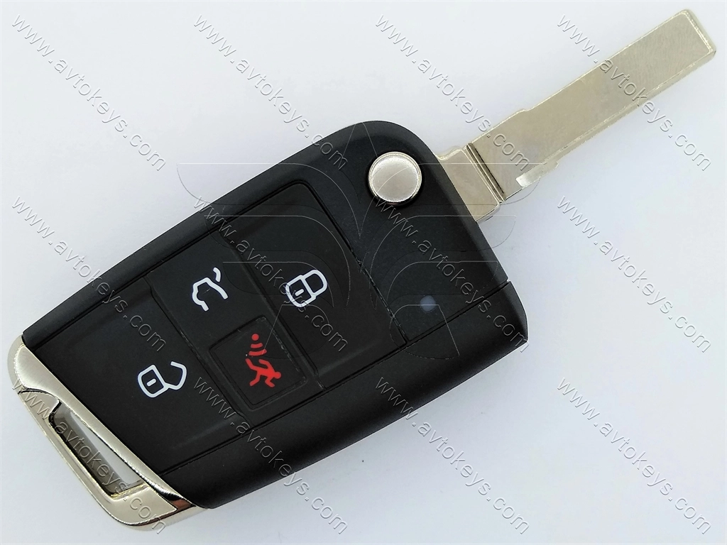 Викидний ключ Volkswagen Golf, GTI та інші, 315 Mhz, 5G0 959 752 BE, ID49/ Megamos AES, 3+1 кнопки, Keyless GO