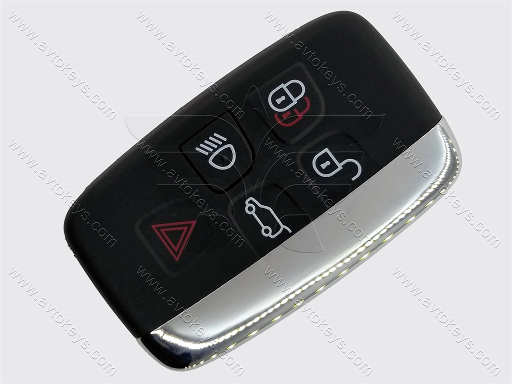 Смарт ключ Land Rover Range Rover, Evoque, Sport, KOBJTF10A, 433 Mhz, PCF7953P/ Hitag Pro/ ID49, 4+1 кнопки