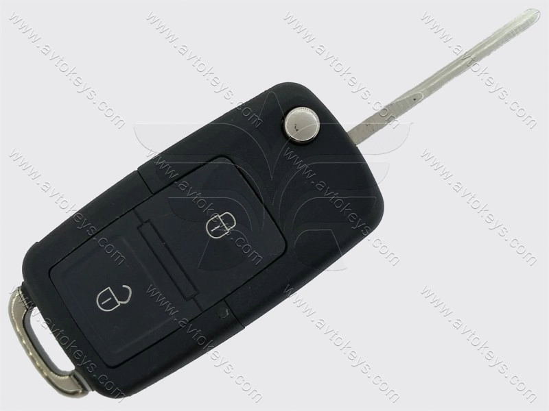 Викидний ключ Volkswagen, Skoda, Seat, 433 Mhz, 1J0 959 753 N, ID48, 2 кнопки